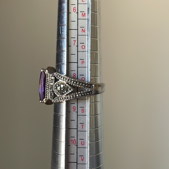 NFS 💖e t s y💖sterling amethyst ring - Picture 2 of 7